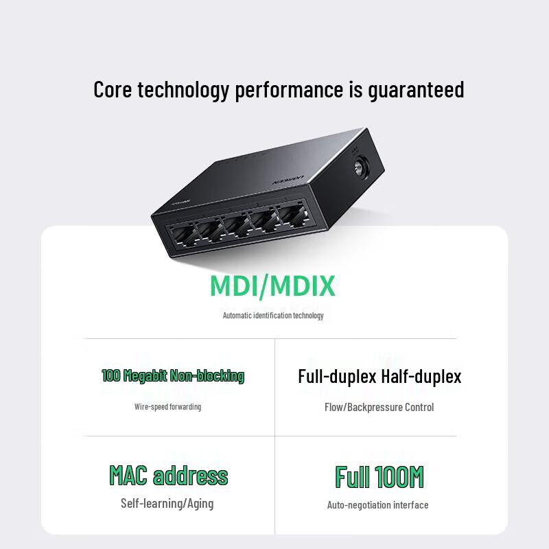 Ugreen 100Mbps Ethernet Network Switch