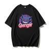 Pokémon Gengar Tryckt T-shirt Ren Bomull T-shirt Herr 2026 Sommar Mode Överdimensionerad Street Casual Y2K Toppar Streetwear Kläder