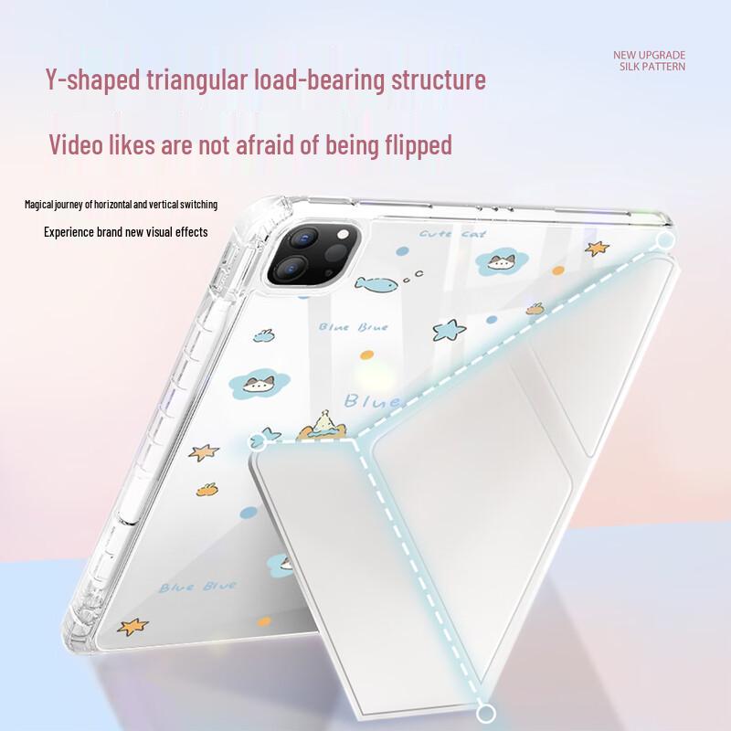 Keliman Cartoon Y-Fold Tablet Case for Huawei MatePad