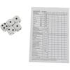Yam Game - 5 Dice and Score Sheet - MERCIER - Blue - Plastic - Ages 3+