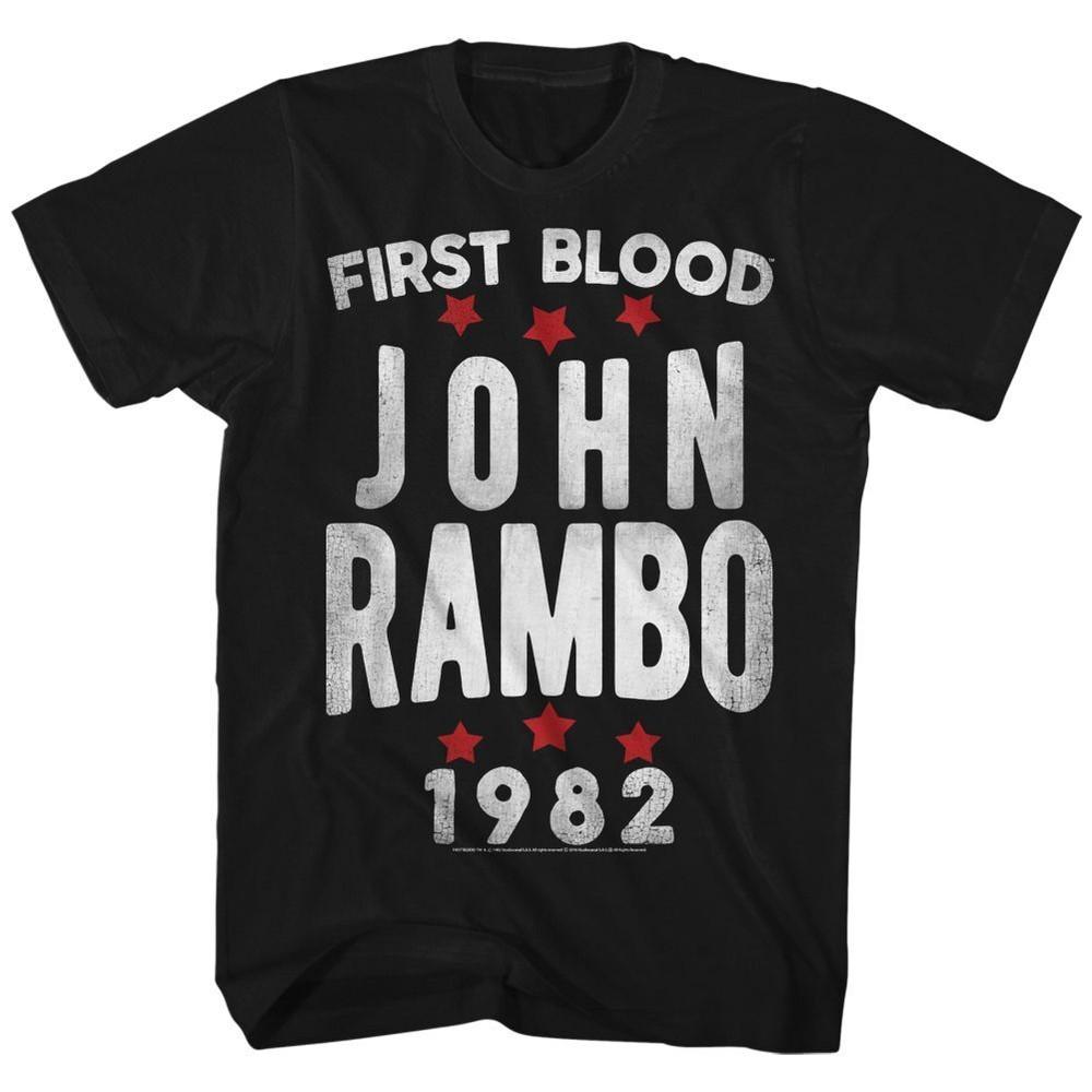 Rambo Stars Movie Shirt L