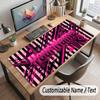 Abstract Geometric Theme Customized Mouse Pad Personalized Print Name Text Desk Mat For Home Office Table Decor