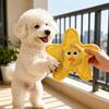 Disque Volant pour Chien en Forme d'Étoile Papier Froissé Squeaky Jouet Interactif pour Chien Jouet à Mâcher Robuste pour Chien pour Entraînement en Extérieur Rapporter Attraper Jouer