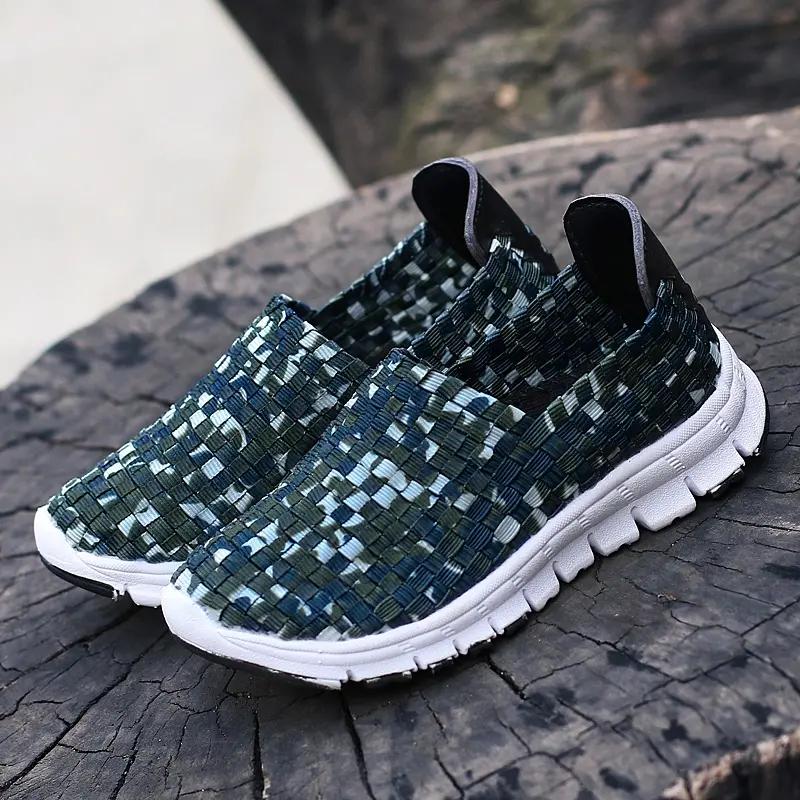 Scarpe Basse Estive Uomo Mocassini Slip-on Scarpe Casual Intrecciate Sneakers da Donna Scarpe Comode Multicolore Taglie Grandi 4344