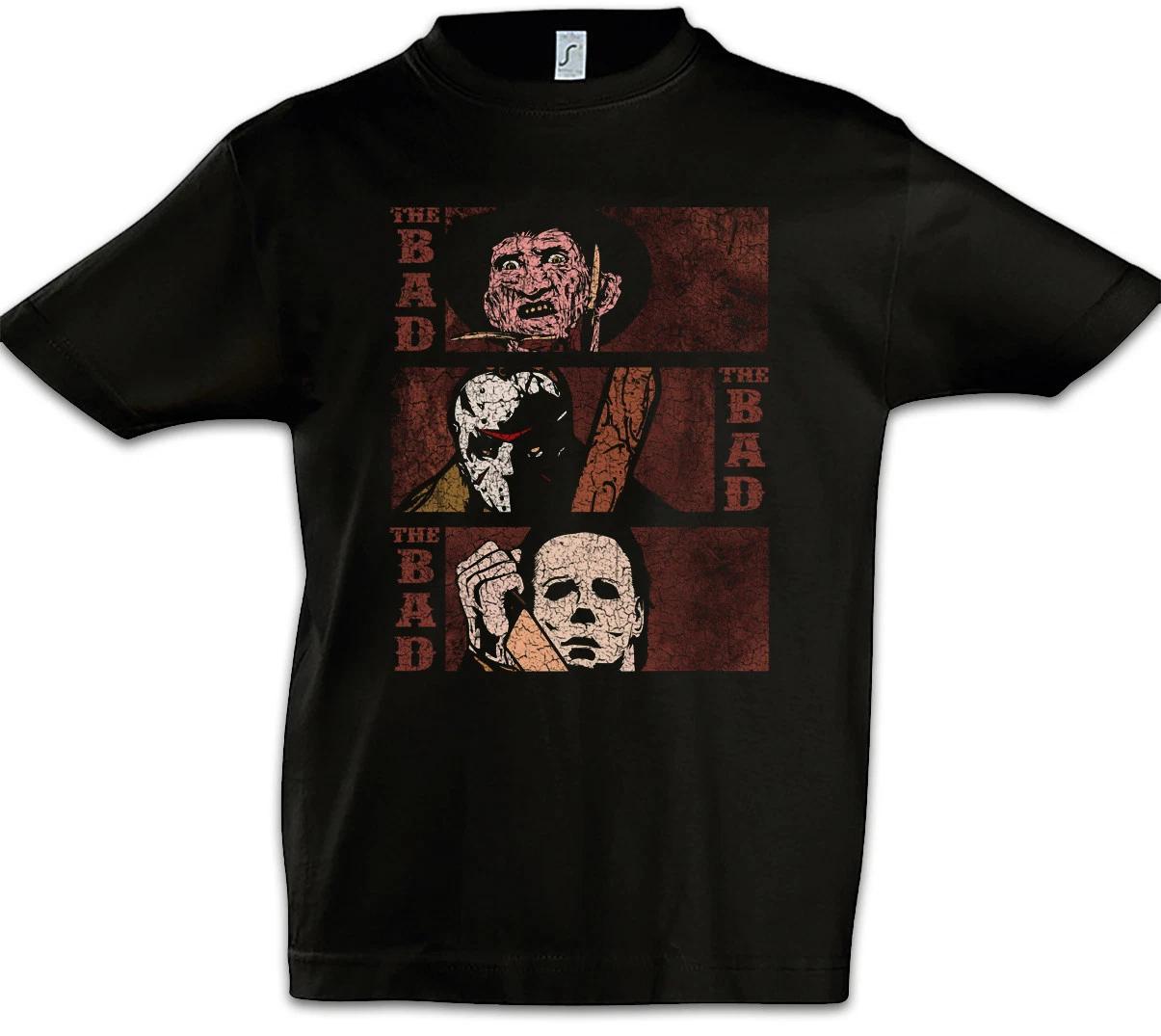 

The Bad & The Bad Kids Boys T-Shirt Jason Fun Freddy Michael Krueger Myers- 100