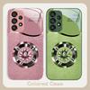 Gradient Golden Lotus For Samsung S8 S9 S10 S20 Ultra S21 Pro S22 Plus S23 FE S24 Ultra S25 Edge S25Ultra Glass Phone Case
