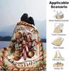 Gingerbread Christmas Decorations Blanket Soft Throw Blanket For Home Bedroom Bed Sofa Travel Office Solid Christmas Blanket