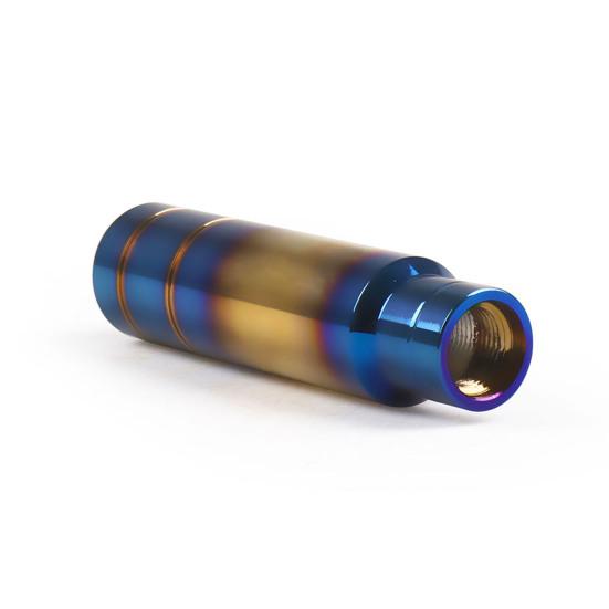 13cm Aluminum Grilled Blue Universal Gear Shift Knob Shifter Head Interior Decor