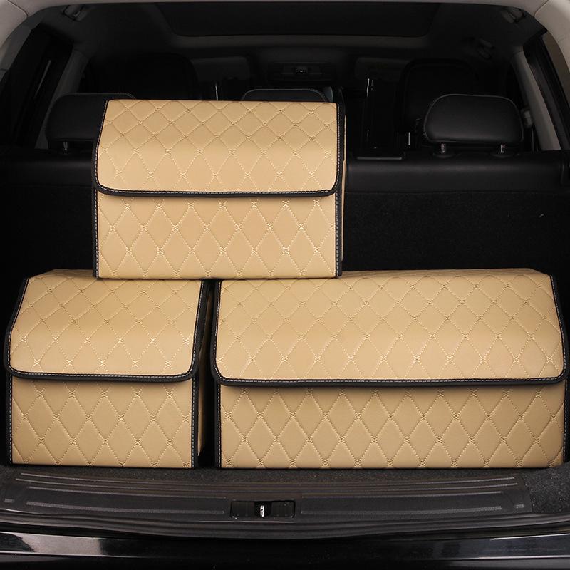 Leather Car Trunk Storage Organizer Box