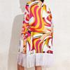 2024 European & American Three-Piece Swimsuit Set: Long Sleeve Sunscreen Cover-up Bikini for Women.