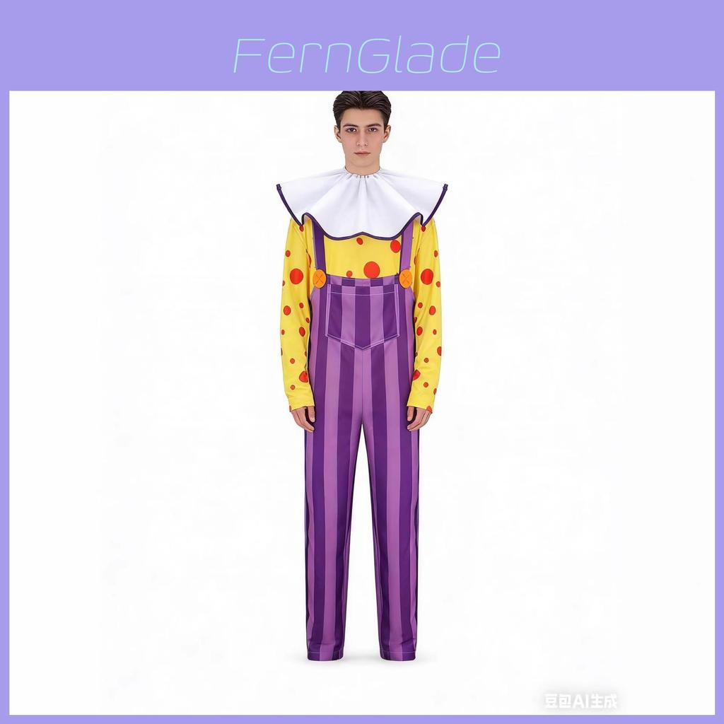 Toy Story Chuckles Der Clown Cosplay Kostüm Mit Langarm Oberteil Und Latzhose Für Halloween Kostümparty