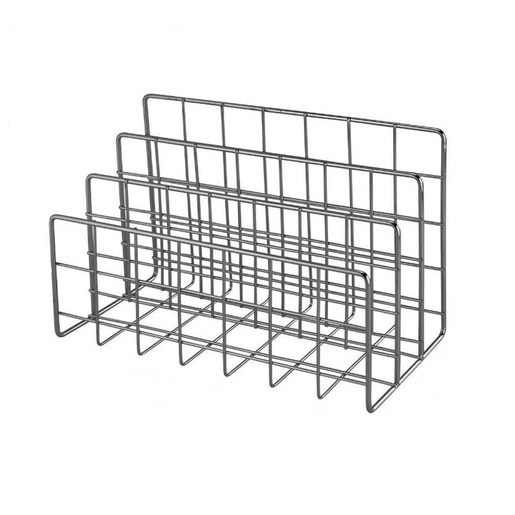 Three Wrought Iron Bookshelf Creative Metal Book Stand Desktop Decoration