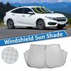 X AUTOHAUX Foldable Windshield Sunshade with Aluminum Film and Polyurethane for Toyota 30 Series Facelift B Alphard/Vellfire (Early/Late Models)