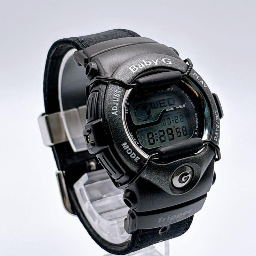 Used Working Baby-G BGT-109 Tripper New Battery Black Casio