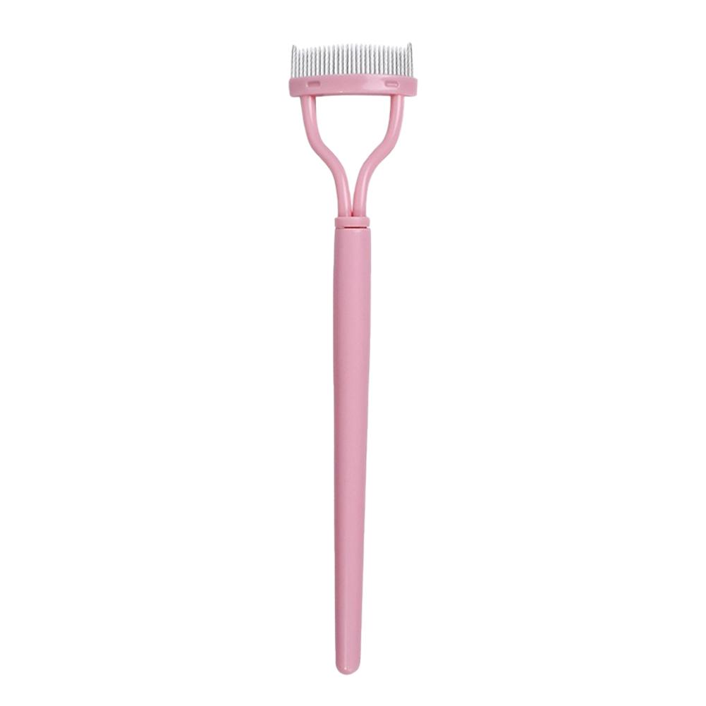 1pc Eyelash Comb Lash Makeup Eyelash Separator Eyebrow Grooming Brush Tool with Transparent Case Curved Design Fit the Eye Shape