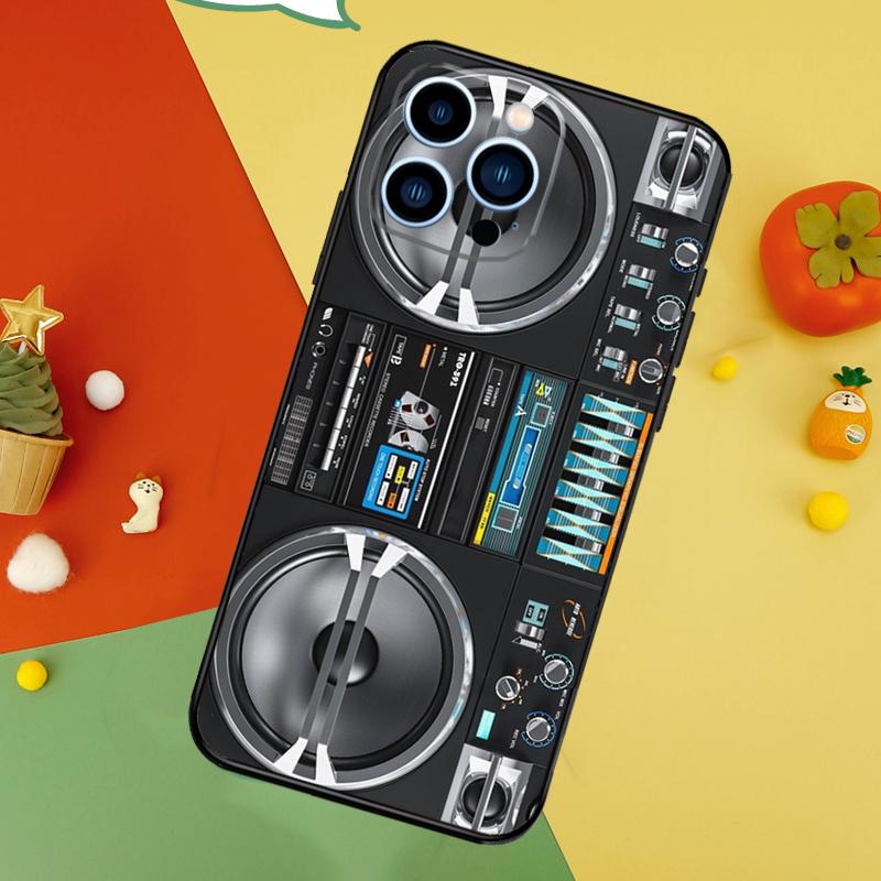 

Винтажный бумбокс 80-х Чехол для телефона для iPhone 17 Pro Max 16 15 14 13 12 11 Pro Max Plus 12 13 Mini 16e 17 Air Cover iPhone 17 Pro