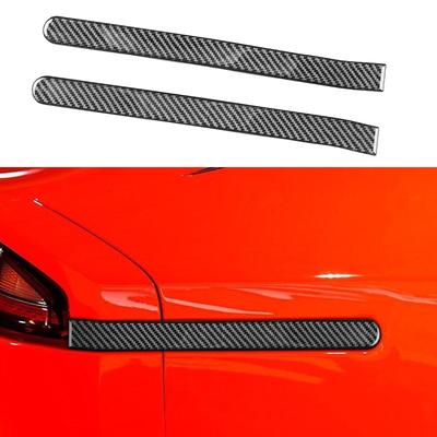 2pcs Carbon Fiber Rear Tail Lamp Side Brake Light Cover For Kia Stinger -23