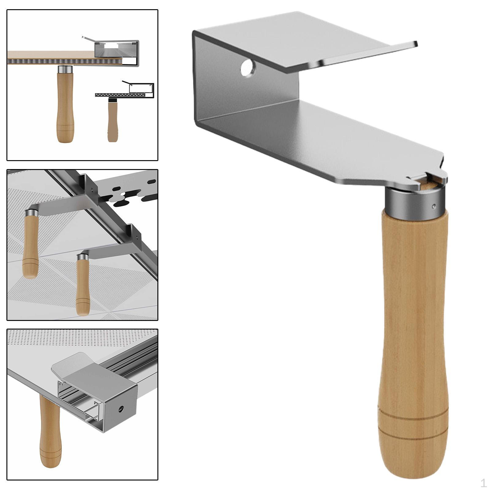 

Ceiling Auxiliary Clamp Woodworking Installation Tool Multifunctional Easy Using Sturdy Portable