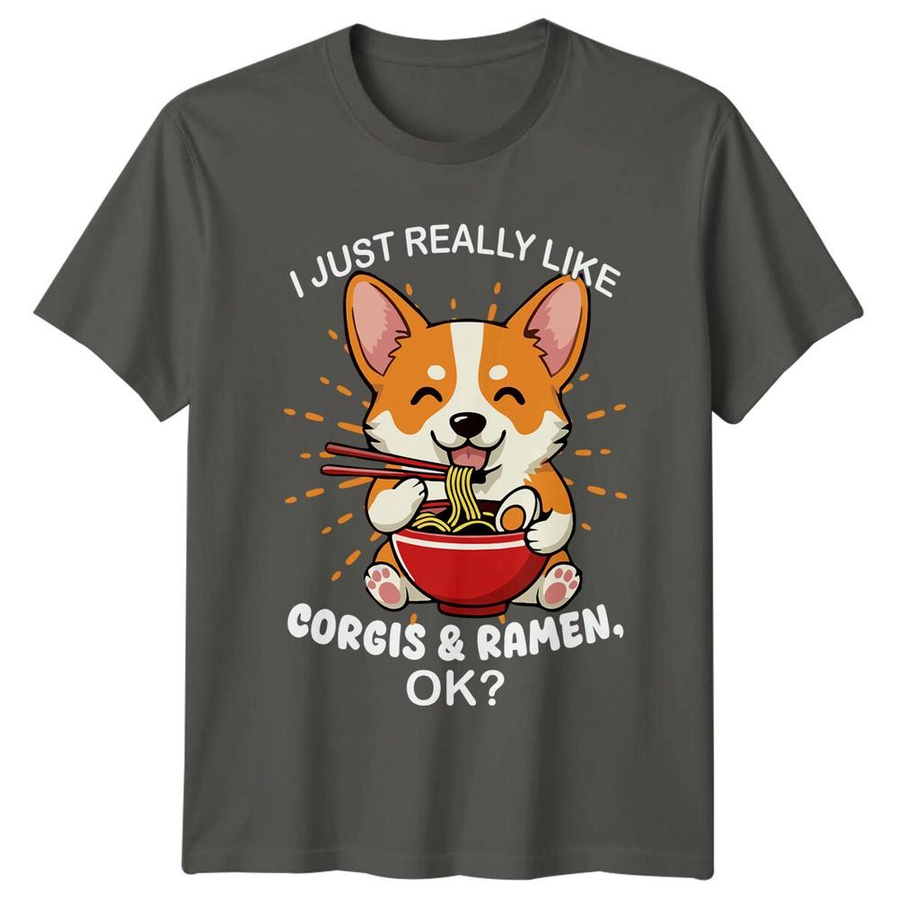 Corgi RaUnisex Lover TShirt I JUST REALLY LIKE CORGIS RAUnisex OK S