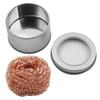 Soldering Iron Tip Cleaner Welding Soldering Iron Tip Cleaning Copper Wire Cleaner Ball with Sponge and Holder No Water Needed