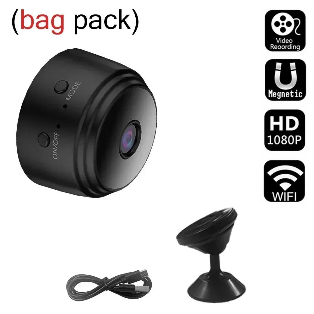 

Mini A9 Cameras WiFi Wireless 1080p Vehicle Camera Voice Recorder Home Camcorder Security Surveillance Electronics 6 V