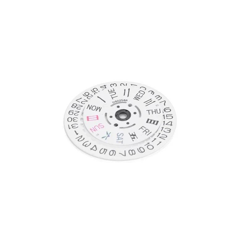 White Black NH36A English Date Wheel Dial Fits for NH36A Automatic Movement Crown at 3.0 or 3.8 Oclock Watch Date Week Wheel