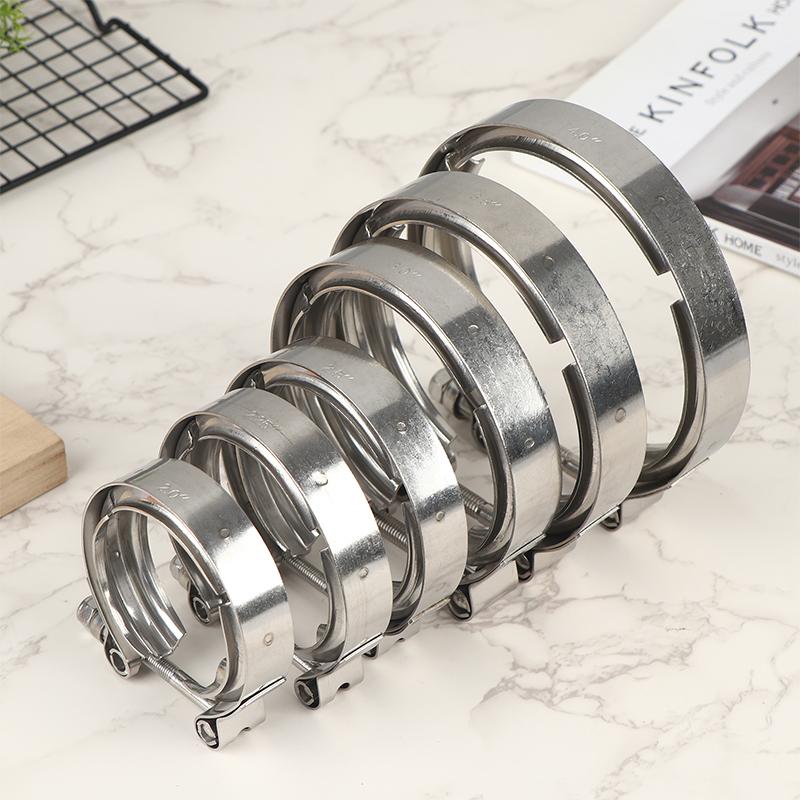 304 Stainless Steel 2-4 Inch Quick Release V Band Clamp Turbo Exhaust Pipe V-Band Clamp V Clamp Clip