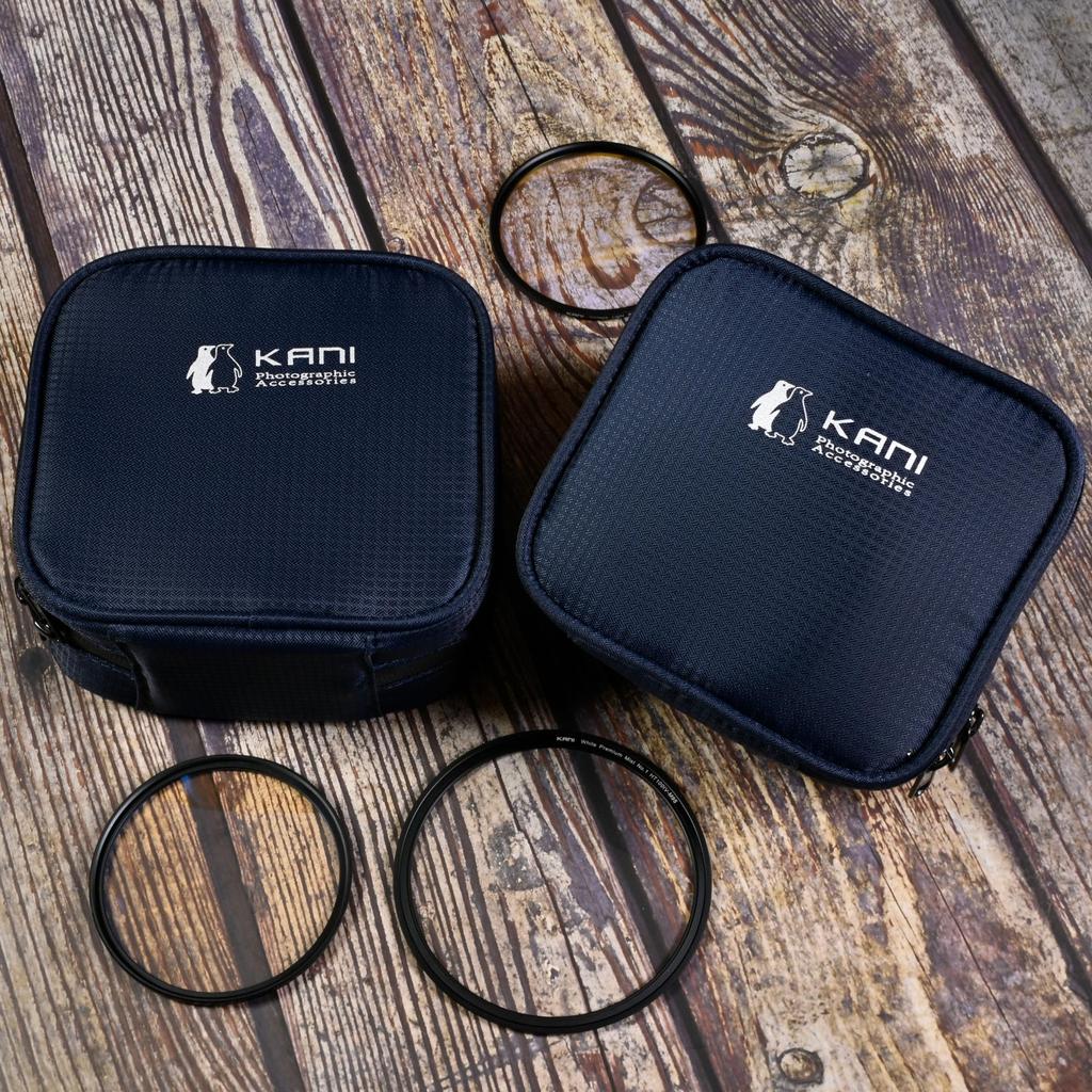 KANI Filter Case Blue Compatible with Large size Can hold 8 circular filters Can hold HT100IV magnetic cap Comes with belt loop Comes with for