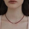 Tatiana (925 Silver) Dainty Heart Bead Necklace NZ2443