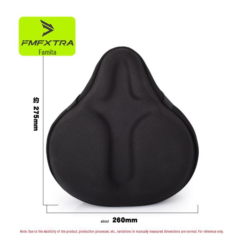 Almofada de Assento para Bicicleta de Montanha Elétrica: Capa de Silicone 3D Macia, Confortável e Espessa para Bicicletas e Patinetes.