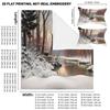 3-Piece Bedding Pillowcase Quilt Cover Set Winter Snow 2D Digital Printing Suitable For Bedroom Hotel Dormitory Decoration