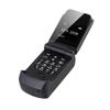 0,66" Mini Flip Mobiltelefon Minste klapptelefon FM Trådløs Bluetooth 3.0 Oppringer Handsfree Øretelefon Enkelt SIM-kort telefon