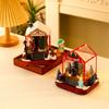 Christmas Gift Music Box Light Up Rotating House Christmas Decorations Music Box Tabletop Gift
