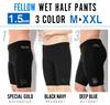 FELLOW Wet Pants Wetsuit Shorts Surf Pants Surfing Snorkeling SUP Diving Japanese Standard BLACK NAVY LB Size Men's 1.5mm Men's