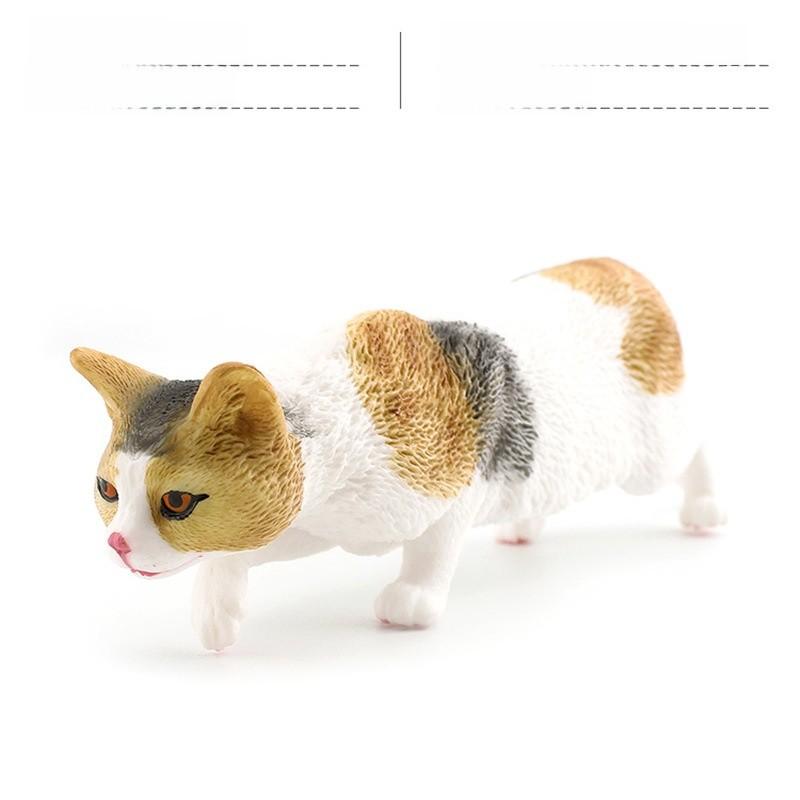 Kids Plastic Shorthair Cat Figurine Replica For Learning And Decoration