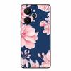 For Realme 15 Pro Cases 3D Relief Flower Emboss Black Silicone For Realme15 Pro 5G Back Cover Cartoon Funda Realme 15 Pro Bumper