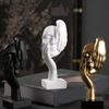 Abstract Art Woman Face Statue with Strong Texture for Office Home Decoration