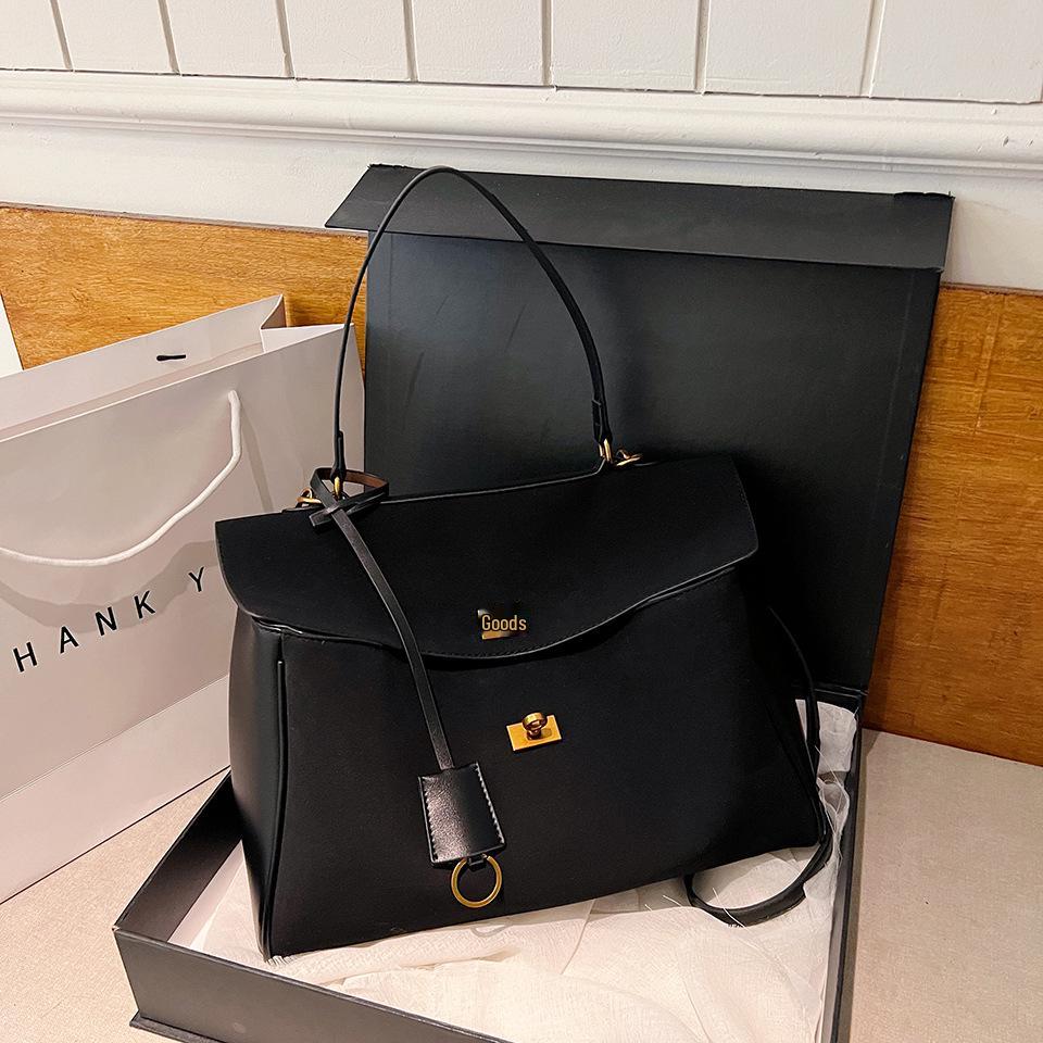 Geantă de mână tote crossbody de damă 2025 Retro cu suprafață din piele întoarsă toamnă/iarnă