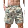 Summer 3D Beach Scenery Print Shorts Fashionable Casual Beach Men's Shorts