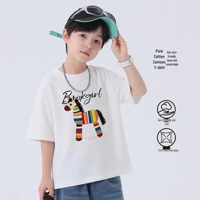 Boys' Pure Cotton Short Sleeve T-Shirt