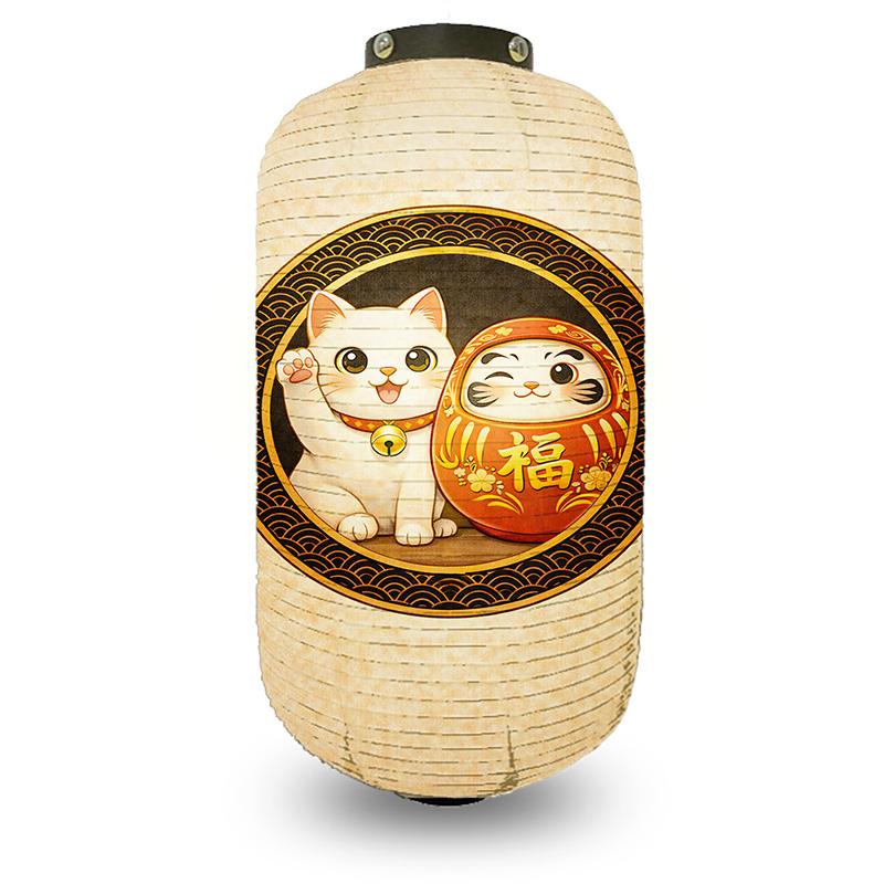 Japanese Maneki-neko Hanging Lantern for Hot Pot Restaurant Bistro Sashimi Cuisine Ramen Sake Lantern Outdoor Festival Decor