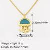 Nidin New Fashion Seahorse/Starfish/Jellyfish/Crab Inlaid Zircon Beach Charms Pendant Necklace For Women Men Jewelry Wholesale