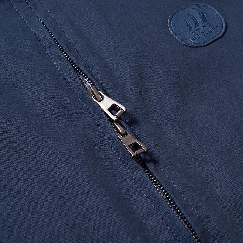 (Clearance) Men's Turn-Down Collar Business Casual Jacket - Spring/Autumn Solid Color Dad's Coat