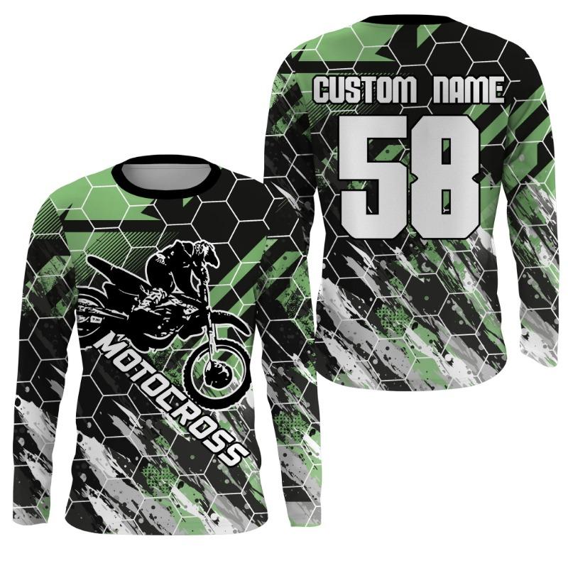 Free Custom Women Motorcycle Off-Road Oversized Racing Riding Suit Mountain Speed Control Motorcycle Men's Long Sleeved T-Shirt