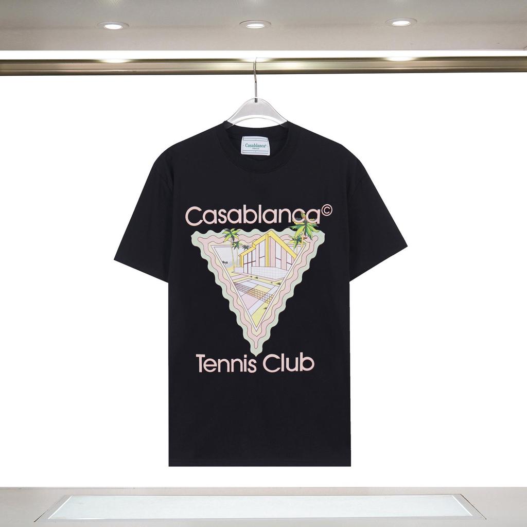 T-shirt Casablanca Stampa Frutta Tropicale Estiva Larga a Maniche Corte