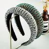 Hairband Handmade Braided Beaded Headband for Women, Made of Sponge Material, Simple and Elegant Face Mask Accessory for Hair.