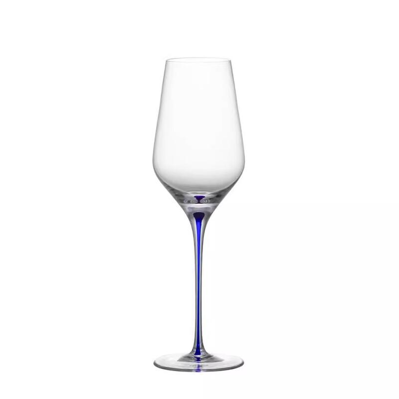 Blue Teardrop Lead-Free Crystal Universal Wine Glass 500ml