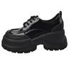 Women's Chunky Heel Mary Janes Shoes Spring British Style Pumps Platform Leather Shoes Female Fashion Dress Heeled Single Shoes