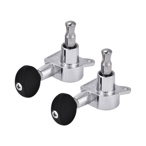 Set of 2 Pairs of Electric Guitar Tuning Pegs for Ukulele and Ukulele Tuners, Convenient to Use, Easy to Install, Machine Heads for a Great Performanc