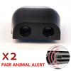 2*Animal Alert Whistle System For Automotives for Sonic Gadgets Car Grille Mount Black With Adhesive Car